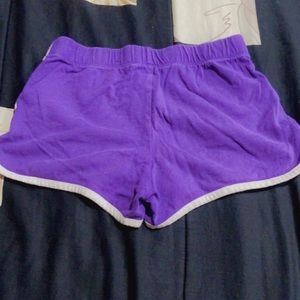 Purple kids shorts